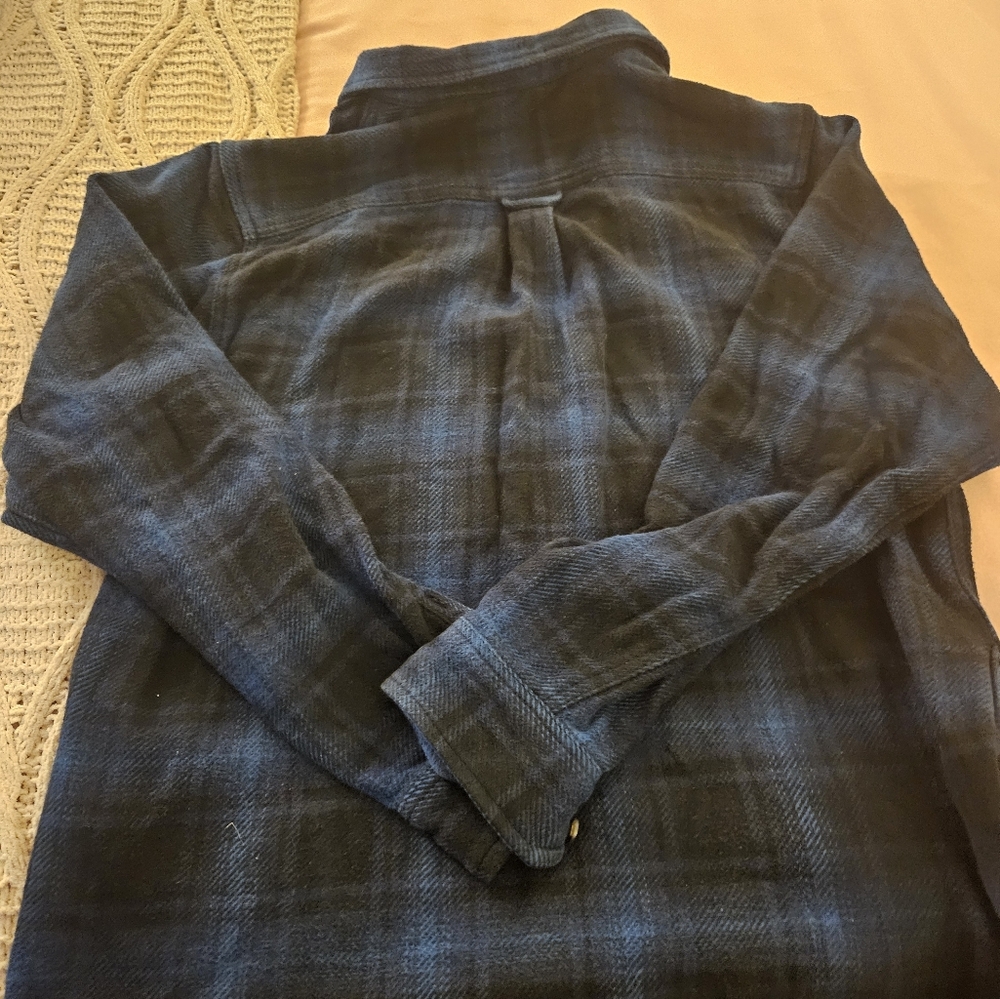 Orvis Shacket Mens M Plaid Button Up Flannel Shirt Long Sleeve Classic Outdoors - Picture 7 of 7